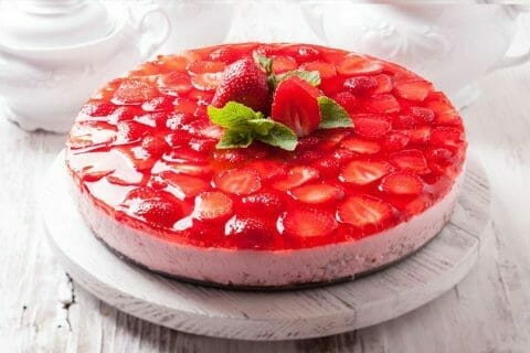 Bavarois aux fraises