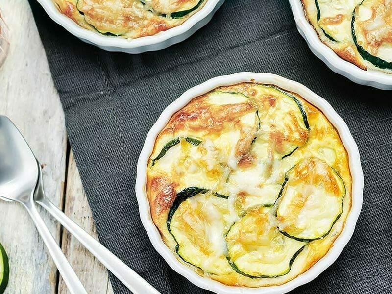 Clafoutis courgettes et feta au Thermomix