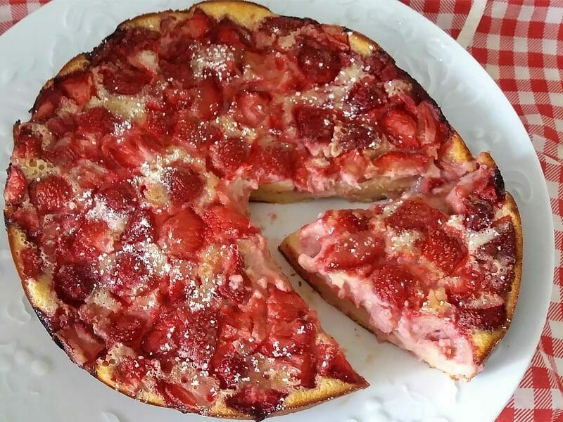 Clafoutis aux fraises au Thermomix