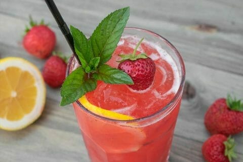 Limonade à la fraise