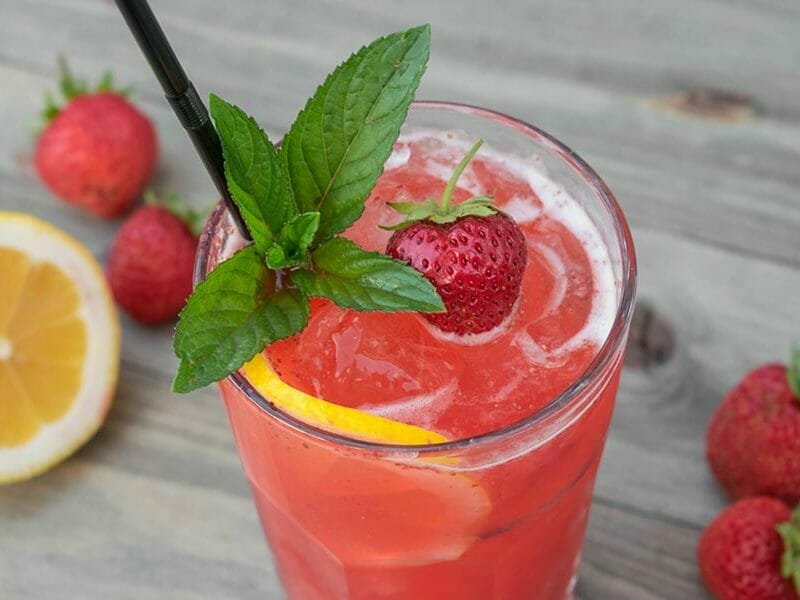 Limonade à la fraise au Thermomix