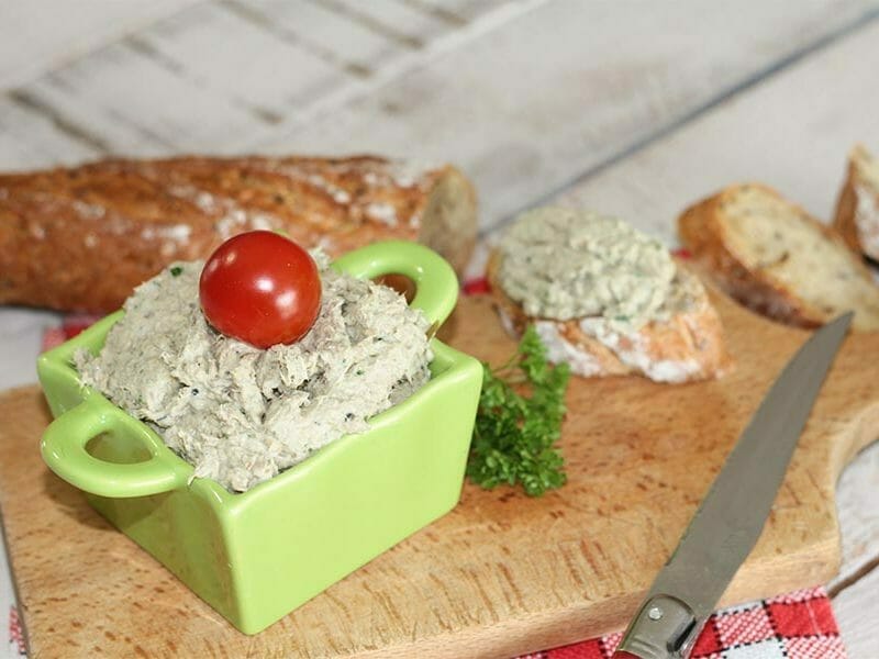 Rillettes de maquereau fumé au Thermomix