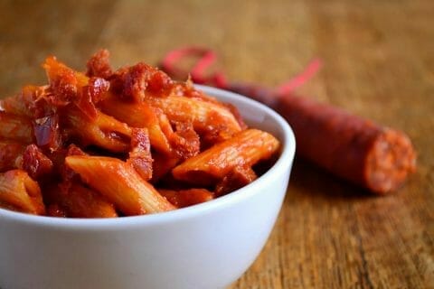 Penne au chorizo