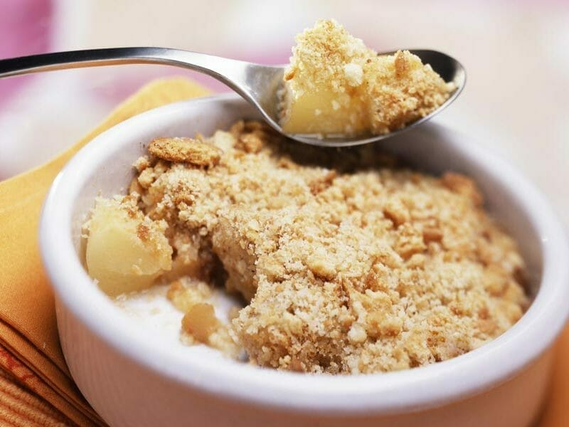 Crumble pommes, poires et spéculoos au Thermomix