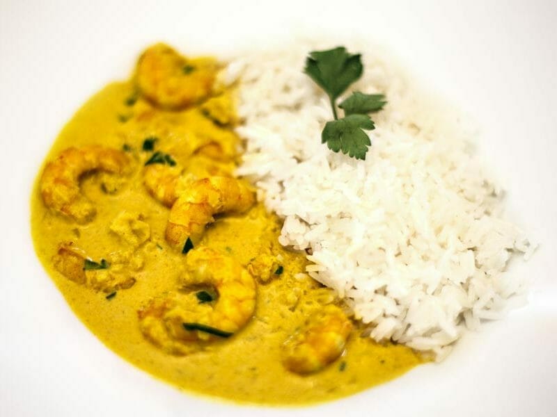 Curry De Crevettes Au Lait De Coco Au Thermomix