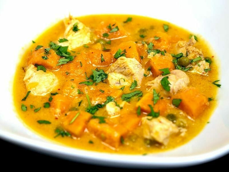Curry de poulet aux patates douces au Thermomix