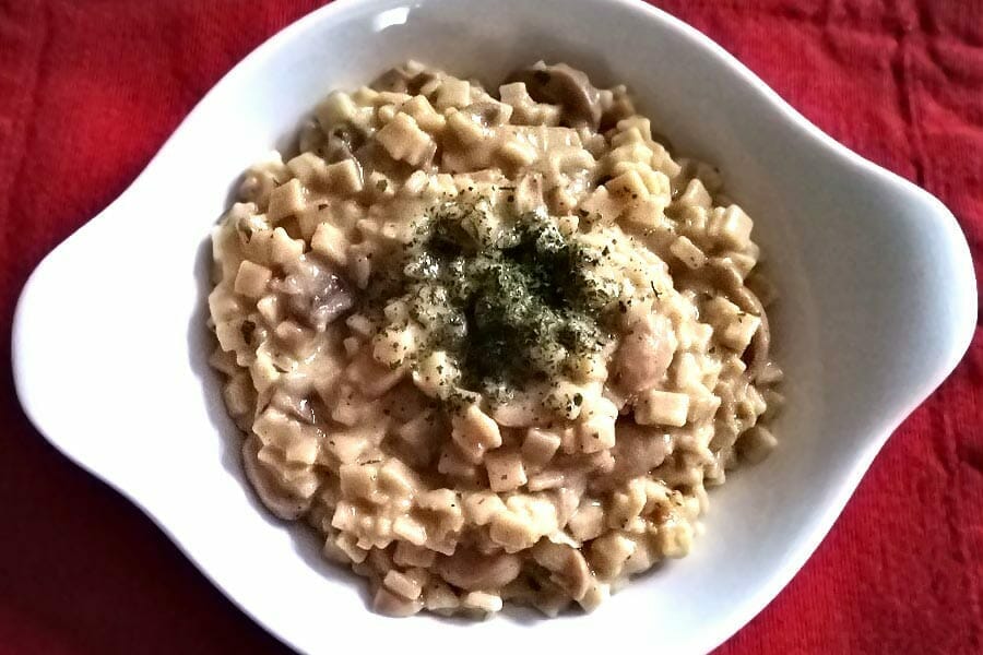 Risotto de crozets et champignons au Thermomix Cookomix