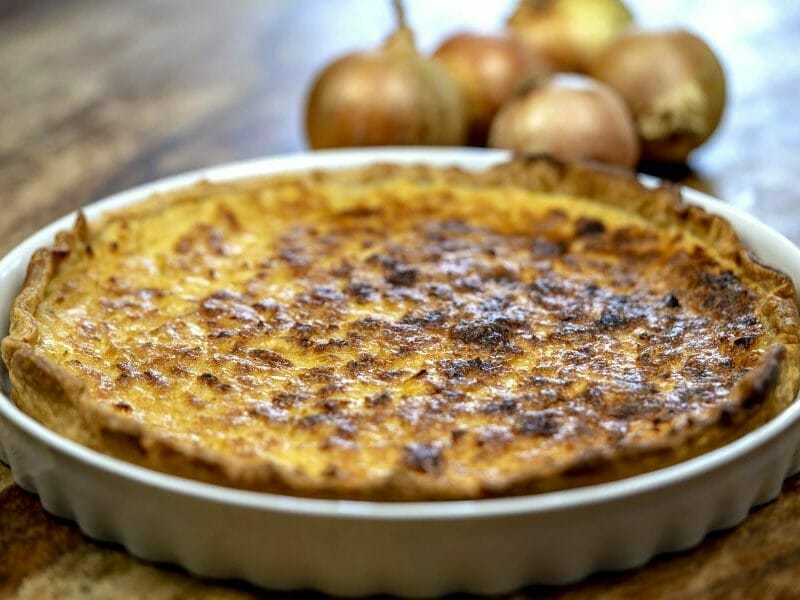 Tarte feuilletée aux oignons au Thermomix