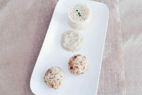 Boulettes au pain à la sauce soubise