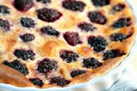 Clafoutis aux mûres sauvages au Thermomix