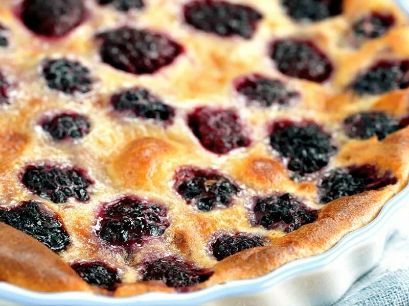 Clafoutis aux mûres sauvages au Thermomix