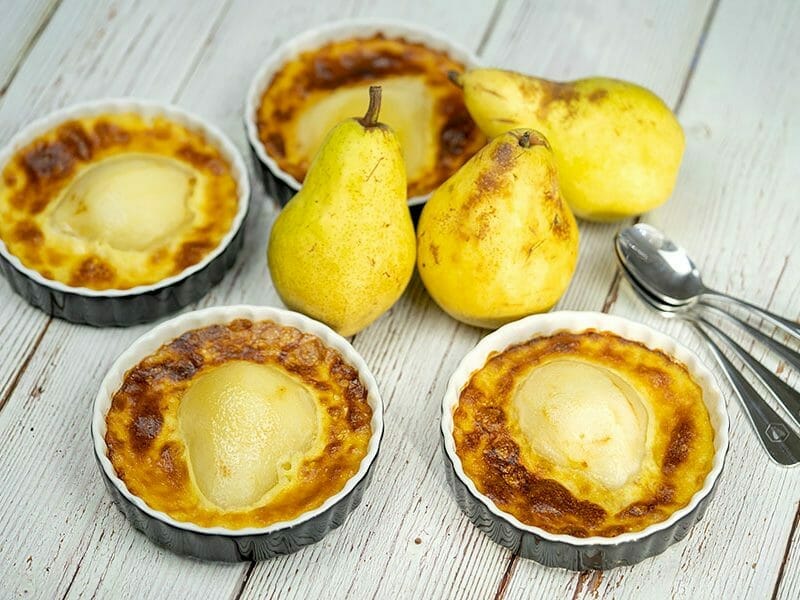 Petits flans à la poire au Thermomix