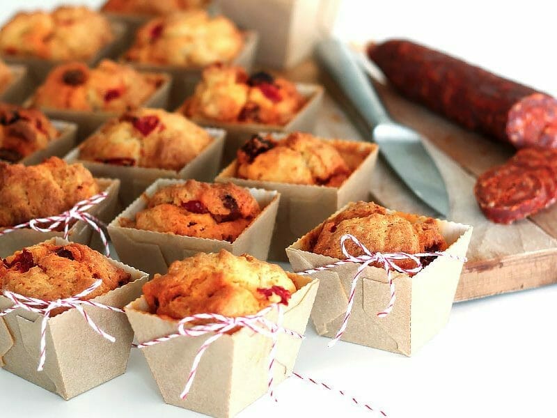 Muffins au chorizo au Thermomix