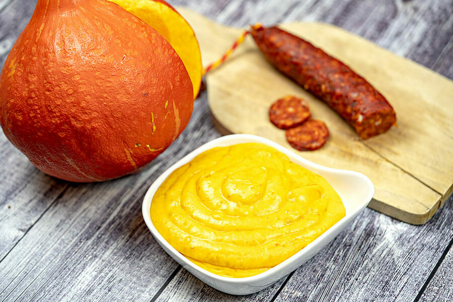 Puree De Potimarron Au Chorizo Au Thermomix Cookomix