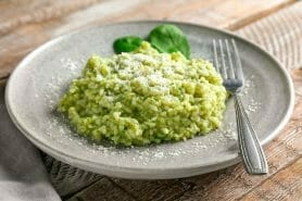 Risotto au pesto d’épinards et basilic au Thermomix
