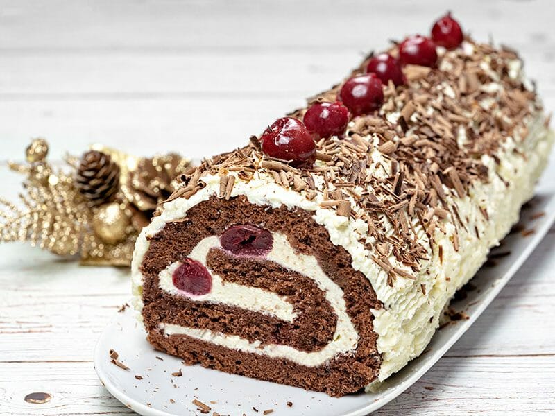 Bûche de Noël forêt-noire - Recette