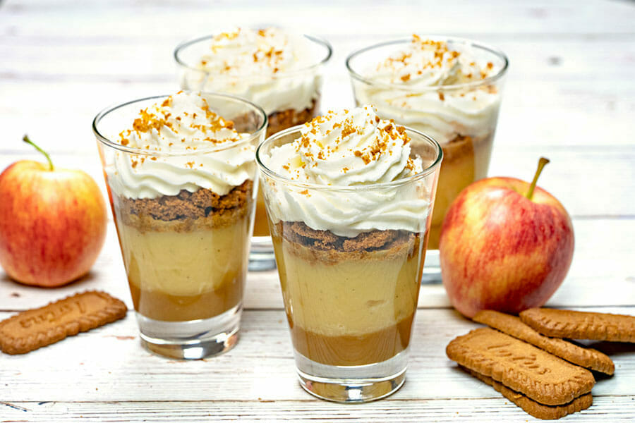 Recette - Mini Verrine De PommeAu caramel et miel corse 