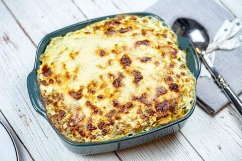 Gratin aux deux saumons