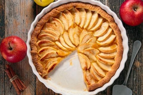 Tarte aux pommes alsacienne