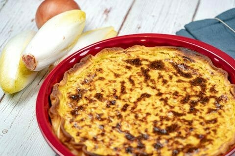 Tarte fondante aux endives et au curry