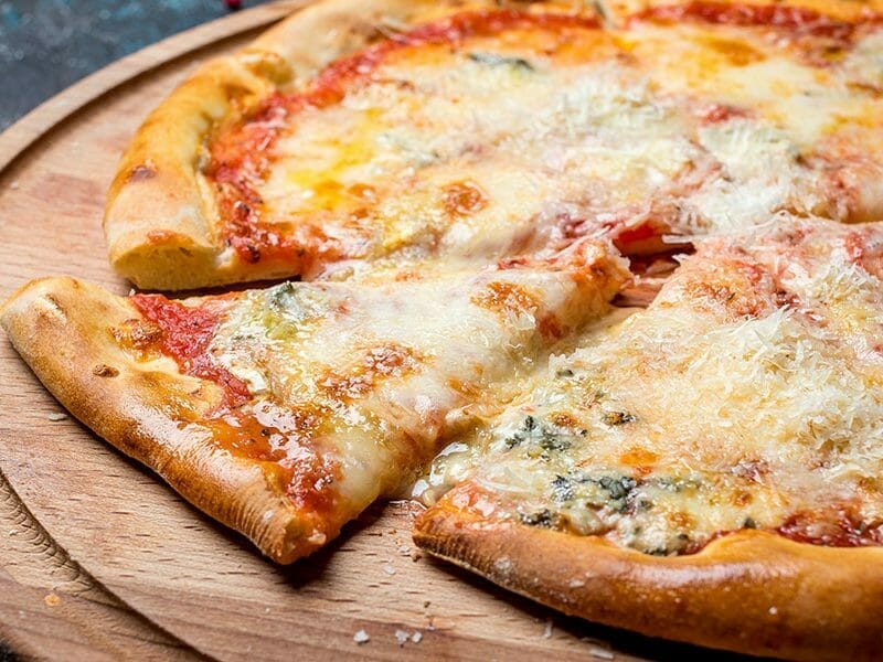 Pizza 4 fromages au Thermomix