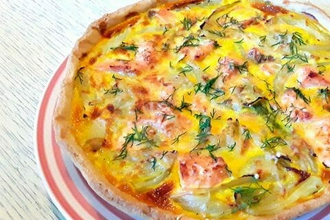 Tarte au fenouil et saumon