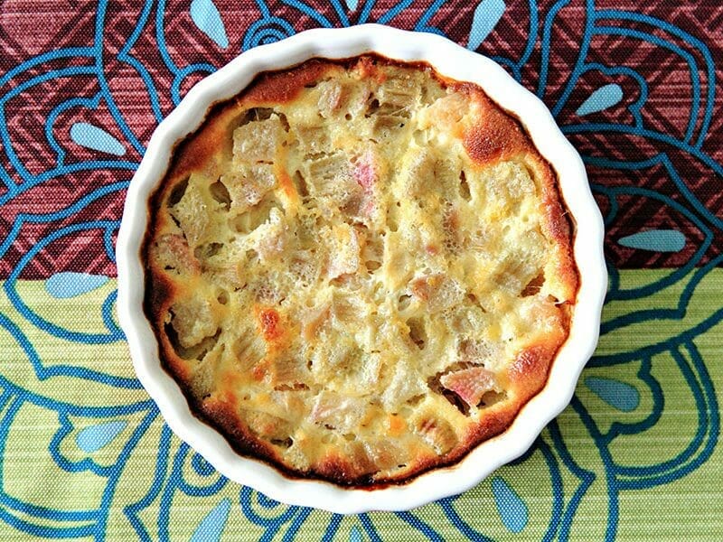 Clafoutis à la rhubarbe au Thermomix