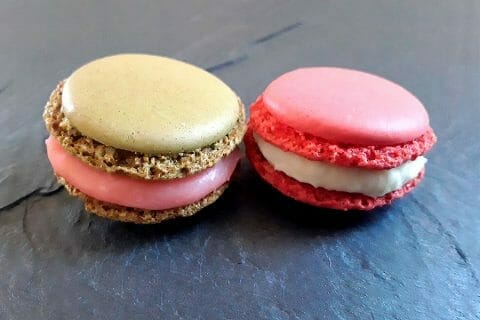 Ganaches coco et fraise tagada pour macarons