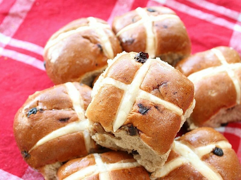 Hot cross buns – petits pains anglais de Pâques au Thermomix