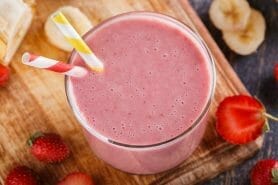 Milkshake fraise banane au Thermomix