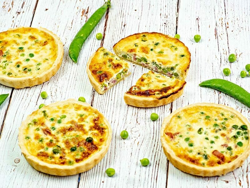 Quiches petits pois et lardons au Thermomix