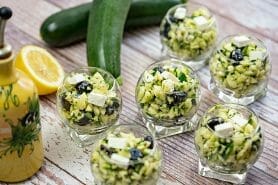 Salade de courgettes à la feta au Thermomix