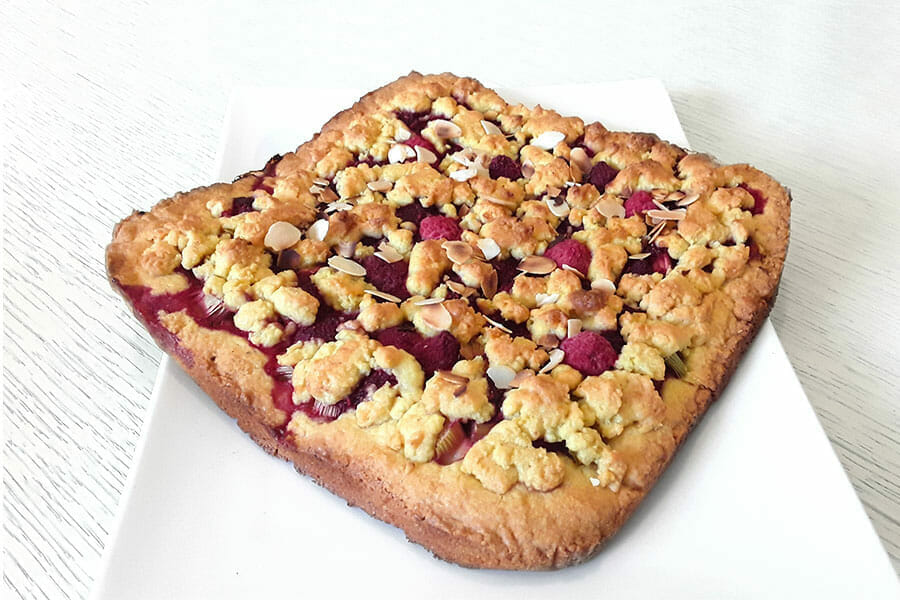 Cookie Crumble Rhubarbe Framboises Au Thermomix Cookomix