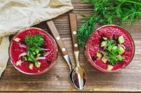 Gaspacho de betterave et pomme au Thermomix