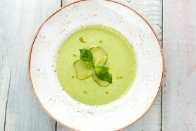 Soupe froide courgette et concombre au Thermomix
