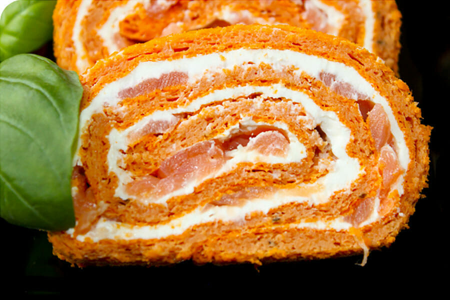 Roule A La Tomate Saumon Et Fromage Au Thermomix Cookomix