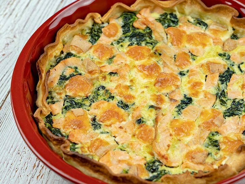 Tarte épinards, saumon et chèvre au Thermomix