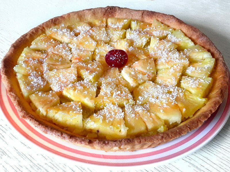 Tarte piña colada au Thermomix