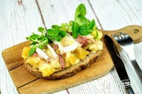 Tartines normandes pommes et camembert au Thermomix