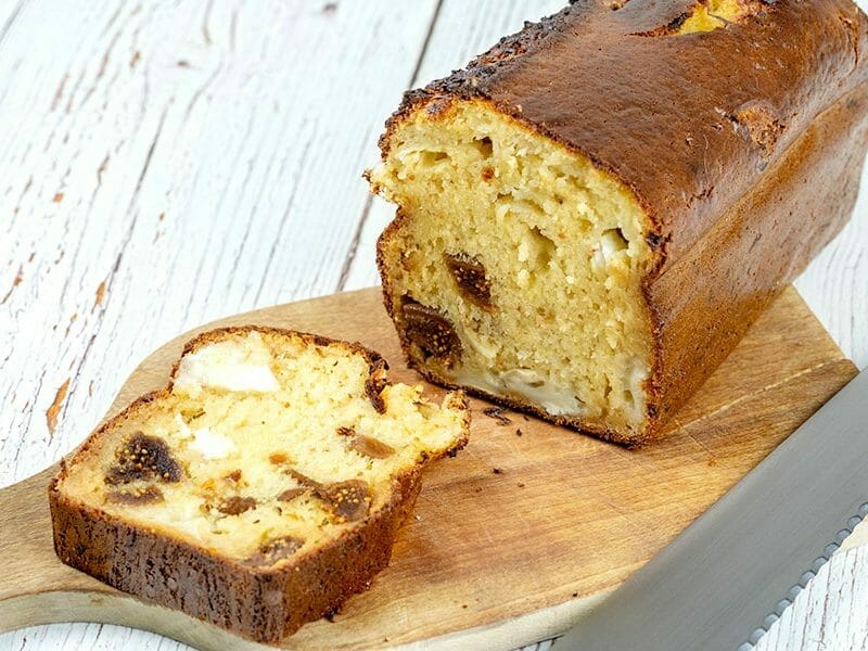 Cake au chèvre, figues et au miel au Thermomix