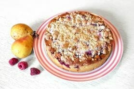 Gâteau poires, framboises et ricotta au Thermomix
