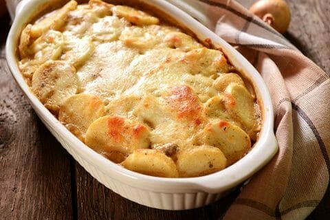 Gratin dauphinois au confit de canard