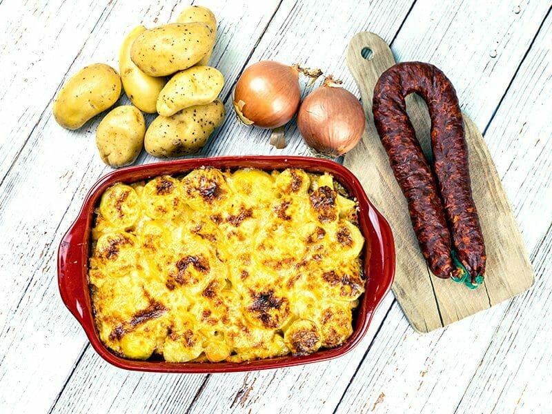 Gratin De Pommes De Terre Au Chorizo Au Thermomix Cookomix