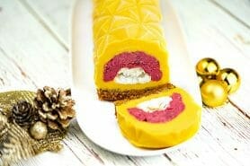 Bûche glacée mangue et framboise au Thermomix