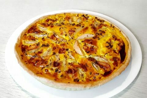 Tarte reblochon à la poire