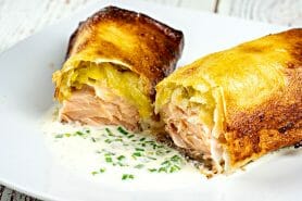 Brick de saumon et poireaux au Thermomix