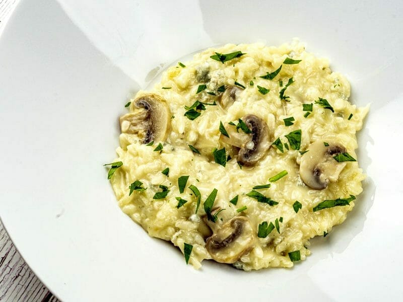 Risotto au gorgonzola et champignons au Thermomix