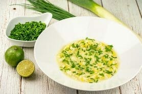 Soupe de poireaux à la ciboulette au Thermomix