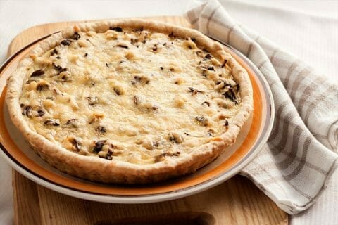 Tarte au poulet et champignons