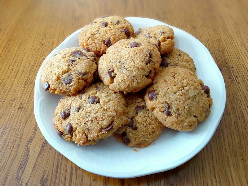 Cookies au pain rassis et pépites de chocolat au Thermomix